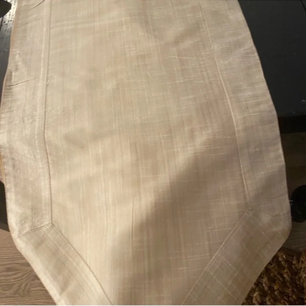 Z Gallerie Palias Table Linen Table Runner Gold Beige Home Decor